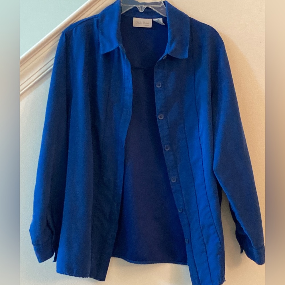 Studio Works Blue Shirt/Jacket. Womens 1X
